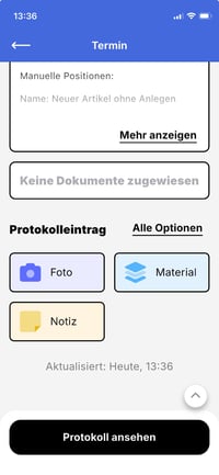 App_Protokolleinträge erstellen