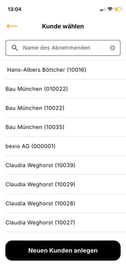 App_Termin anlegen_Kunde wählen2