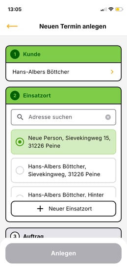 App_Termin anlegen_Einsatzort