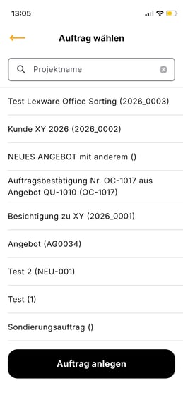 App_Termin anlegen_Auftrag wählen2