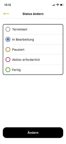 App_Status wählen