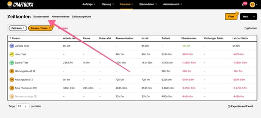 Personal_Zeitkonto_zu Stundenzettel