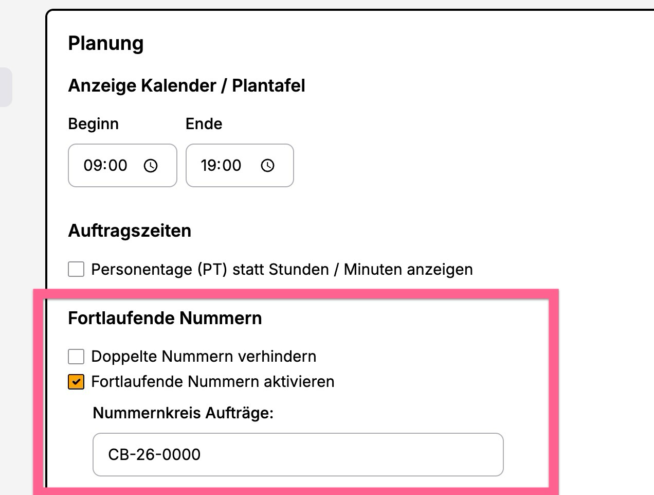 Vergebe Wie vergebe ich automatisch Auftrags- und Kundennummern?