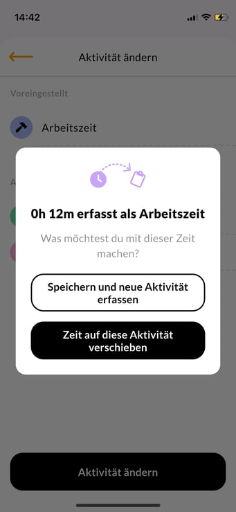 App_Zeiterfassung_Aktivität ändern 3