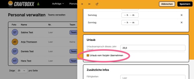 Personal_Urlaubsübertrag ausschalten