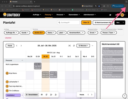 Craftboxx als Desktop App