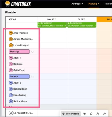 Plantafel_Position unsortiert