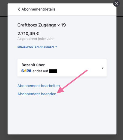 Adminbereich_Abrechnungen & Nutzer_Abonnement_beenden