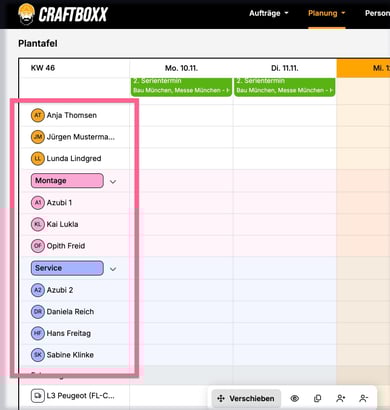 Plantafel_Position unsortiert